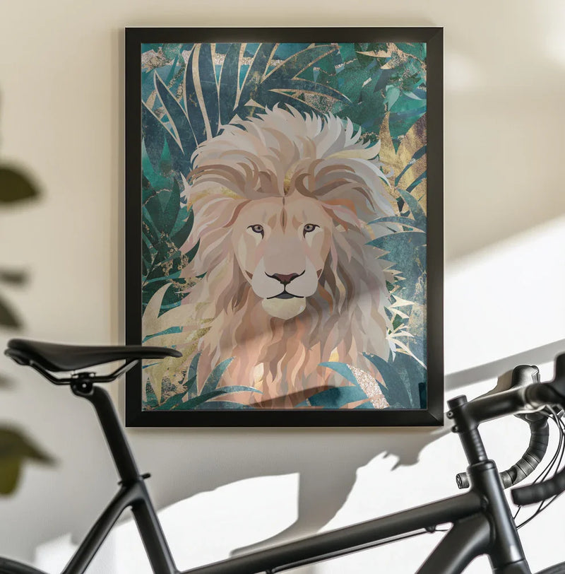 Lion Jungle 2 Framed Art Sarah Manovski | Home or Office Art