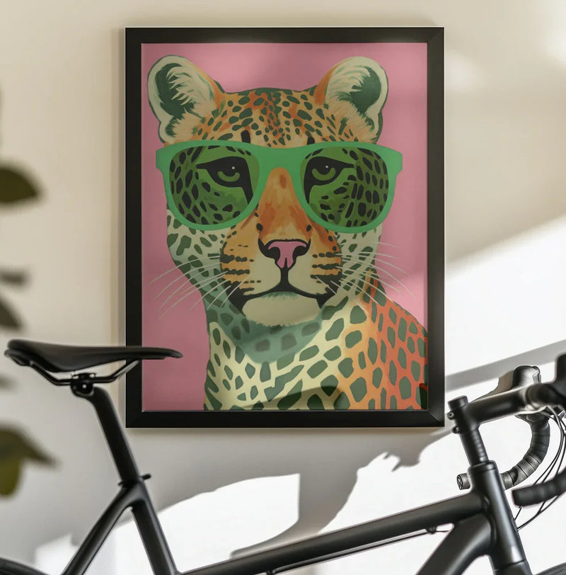Leo With Glasses Framed Art Treechild | Home or Office Art
