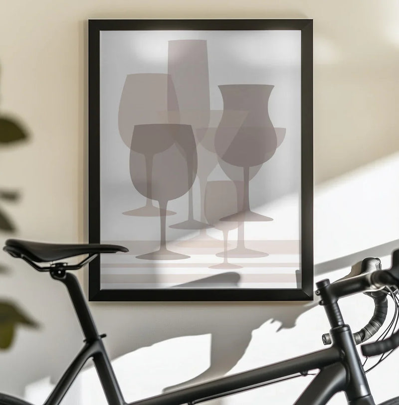 Layered Glass Harmony - Martina Framed Art | Home or Office Art