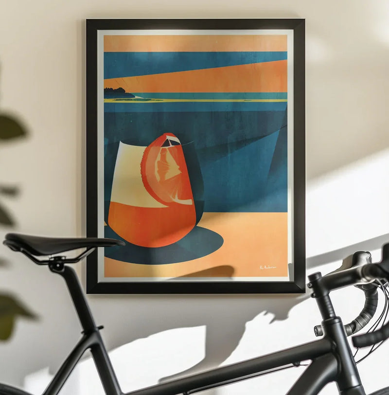 Negroni At Sunset - Bo Anderson Framed Art | Home or Office Art