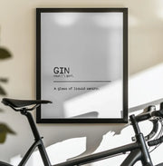Quote Gin Sanity - Orara Studio Framed Art | Home or Office Art