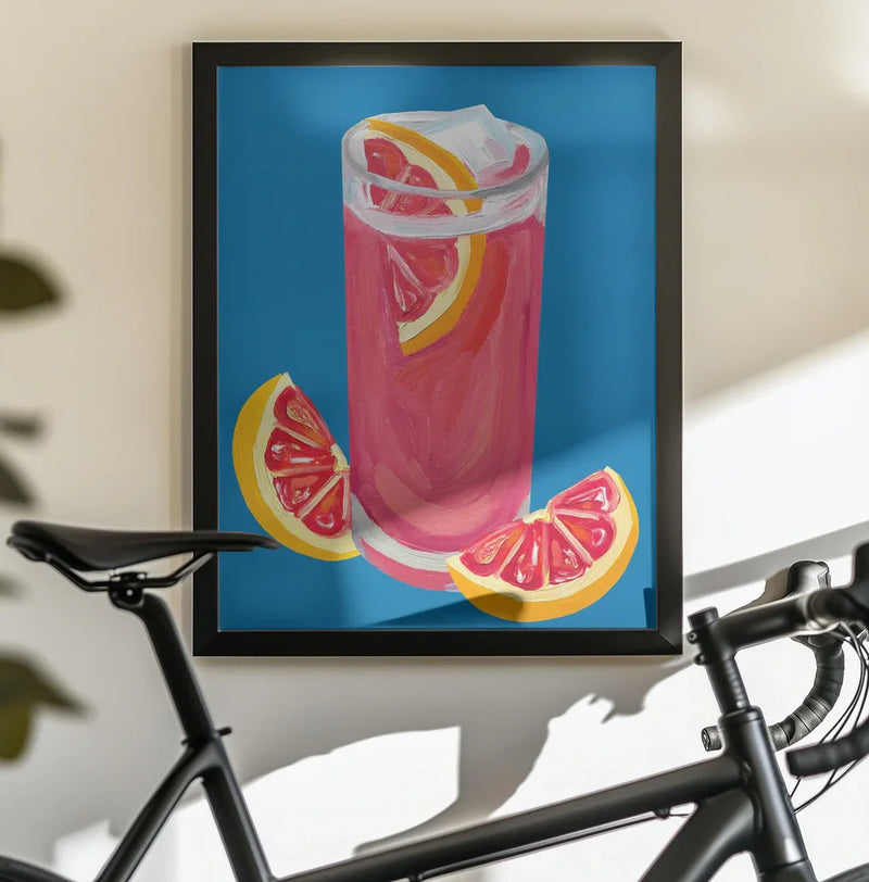 Grapefruit Paloma Blue - Alice Straker Framed Art | Home or Office Art