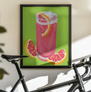 Grapefruit Paloma Pistachio - Alice Straker Framed Art | Home or Office Art