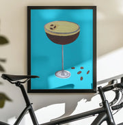 Espresso Martini Sky Blue - Alice Straker Framed Art | Home or Office Art