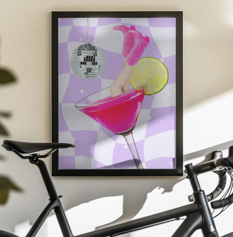 Disco Drink Delight - Athene Fritsch Framed Art | Home or Office Art
