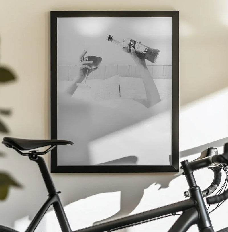 Aperol In Bed B&w - Pictufy Studio III Framed Art | Home or Office Art
