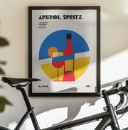 Aperol Spritz Cocktail Bauhaus Art Print - Retrodrome Framed Art | Home or Office Art