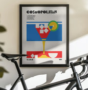 Cosmopolitan Bauhaus Cocktail - Retrodrome Framed Art | Home or Office Art