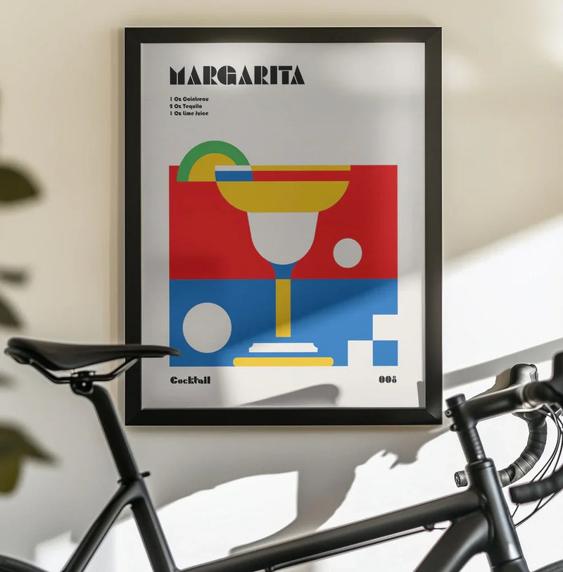 Margarita Bauhaus Cocktail - Retrodrome Framed Art | Home or Office Art