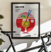 Mojito Bauhaus Cocktail - Retrodrome Framed Art | Home or Office Art