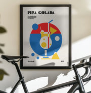 Pina Colada Bauhaus Cocktail - Retrodrome Framed Art | Home or Office Art