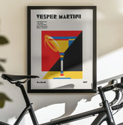 Vesper Martini Bauhaus Cocktail - Retrodrome Framed Art | Home or Office Art
