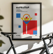 Manhattan Bauhaus Cocktail - Retrodrome Framed Art | Home or Office Art
