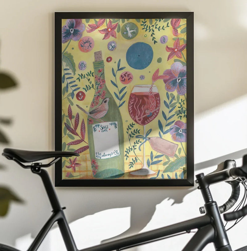 Mermaid Wine - Caroline Bonne Müller Framed Art | Home or Office Art