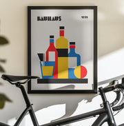 Bauhaus Wine Print - Retrodrome Framed Art | Home or Office Art