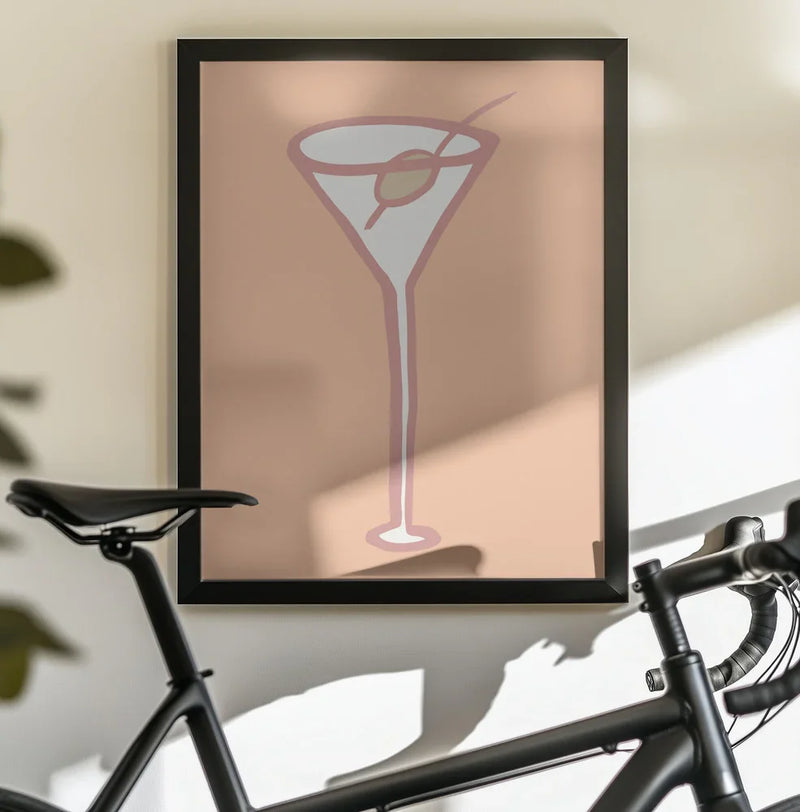 Olive In Glass Peach Fuzz Poster - Pictufy Studio Framed Art | Home or Office Art