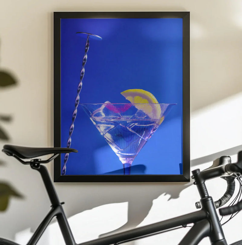 Lemon Twist Martini - Julia Ramiro Framed Art | Home or Office Art