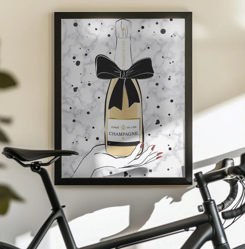 Holding Champagne - Martina Framed Art | Home or Office Art