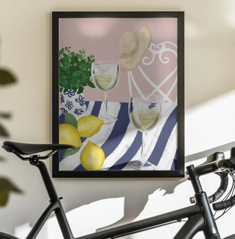 White wine for two - EMELIEmaria Framed Art | Home or Office Art