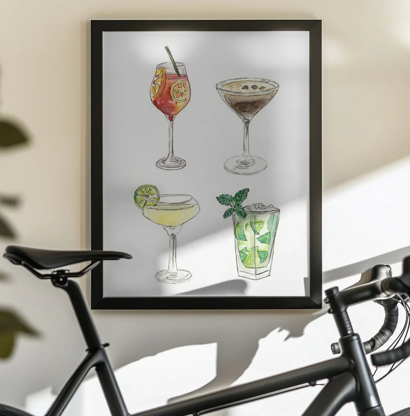 Cocktails - Petra Lizde Framed Art | Home or Office Art