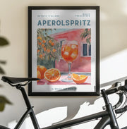 Aperol Spritz, Aquarell, Fresh - Ohkimiko Framed Art | Home or Office Art