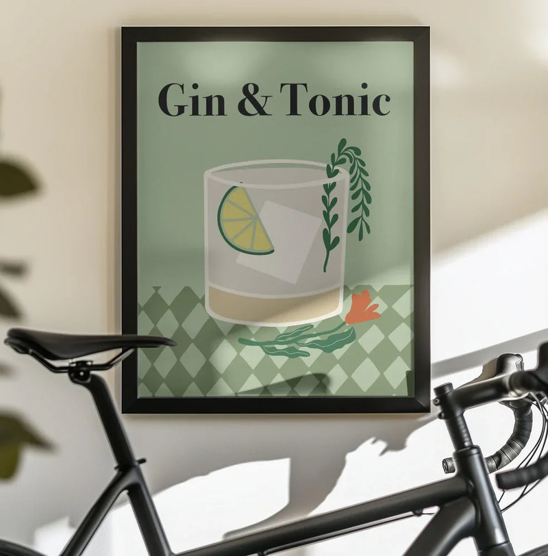 Gin & Tonic - Miho Art Studio Framed Art | Home or Office Art