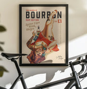 Babes of Bourbon Vol 13 Rum Drinking Pinup Girl Art - The Whiskey Ginger Framed Art | Home or Office Art