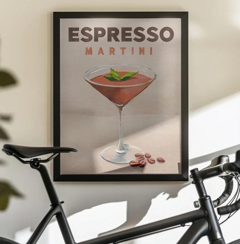 Espresso Martini Cocktail Bar Decor - The Whiskey Ginger Framed Art | Home or Office Art