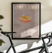 New Orleans Cocktail Travel Poster - The Whiskey Ginger Framed Art | Home or Office Art