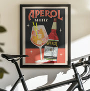 Aperol Spritz_Black - WallChart Art Studio Framed Art | Home or Office Art