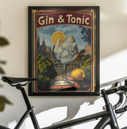 Gin &amp; Tonic Vintage - Andreas Magnusson Framed Art | Home or Office Art