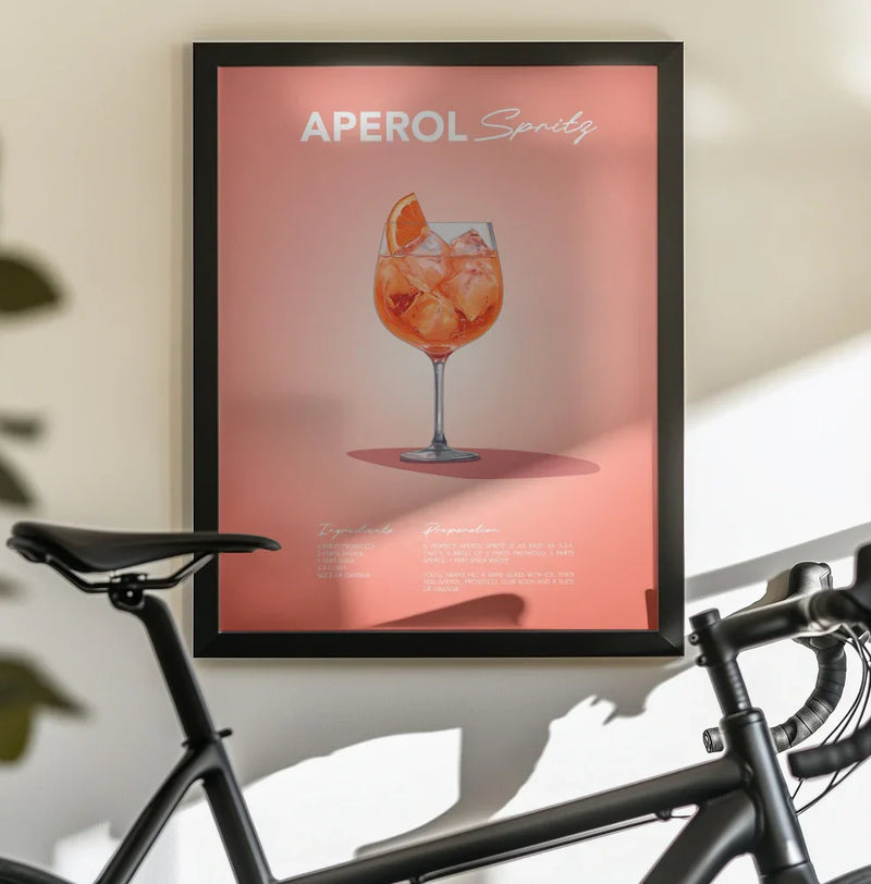 Aperol Spritz Recipe - Andreas Magnusson Framed Art | Home or Office Art
