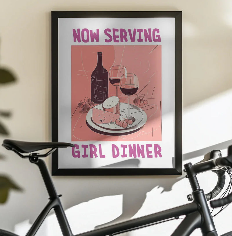 Girl Dinner No 1 - Andreas Magnusson Framed Art | Home or Office Art