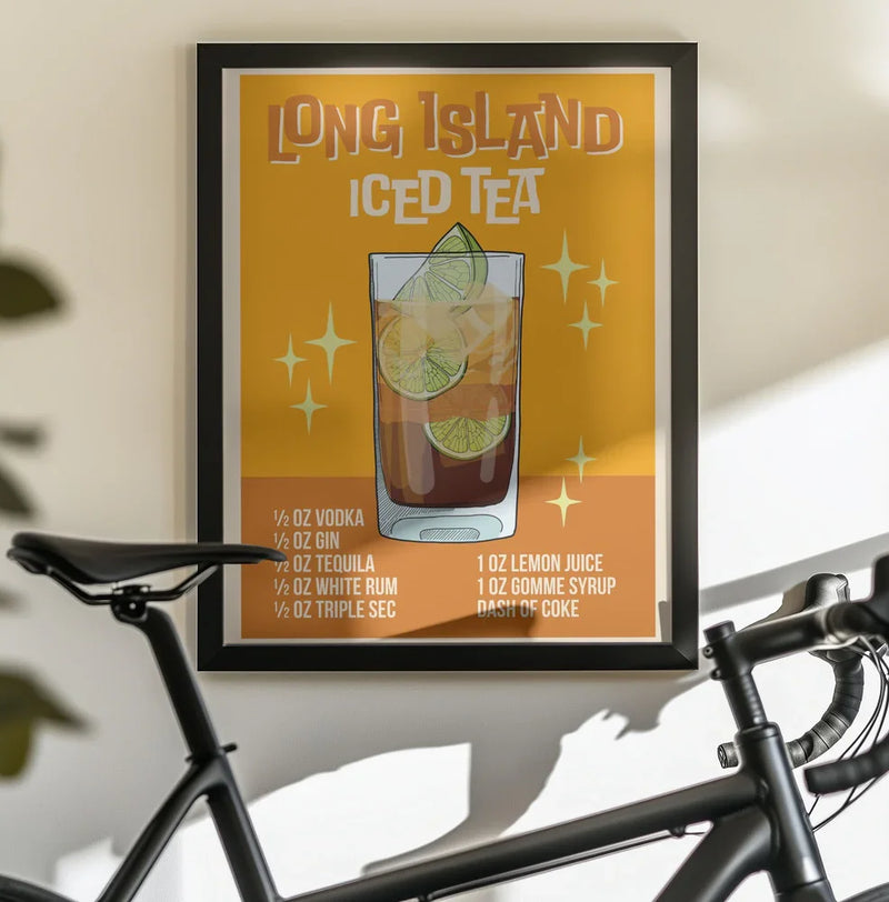 Long Island Iced Tea - WallChart Art Studio Framed Art | Home or Office Art