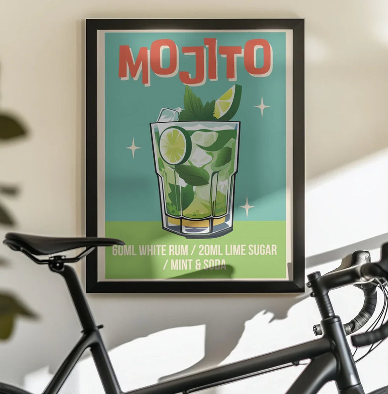 Mojito Cocktail - WallChart Art Studio Framed Art | Home or Office Art