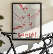 Santé! Wine Party with Friends - Rio Soléy Framed Art | Home or Office Art