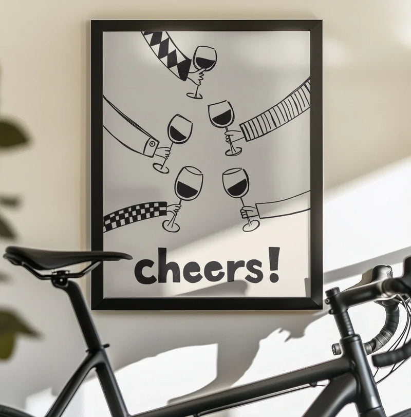 Cheers! Wine Celebration - Rio Soléy Framed Art | Home or Office Art