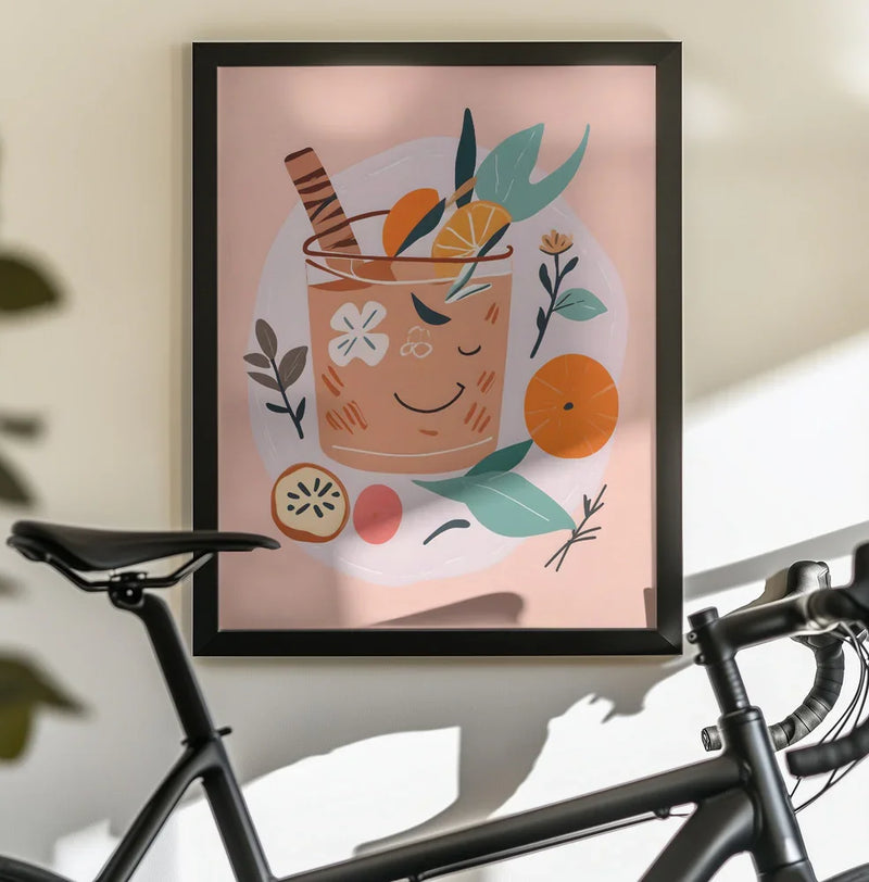Cinnamon & Orange Cocktail - Uma Gokhale Framed Art | Home or Office Art