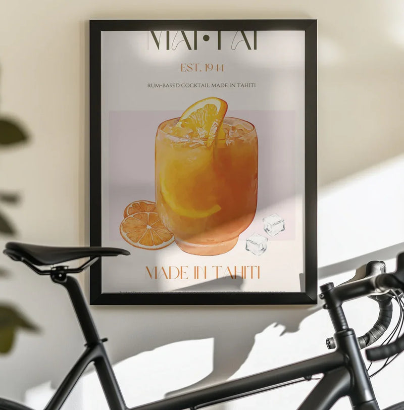 Orange Bliss Drink - Nazma Khokhar Framed Art | Home or Office Art