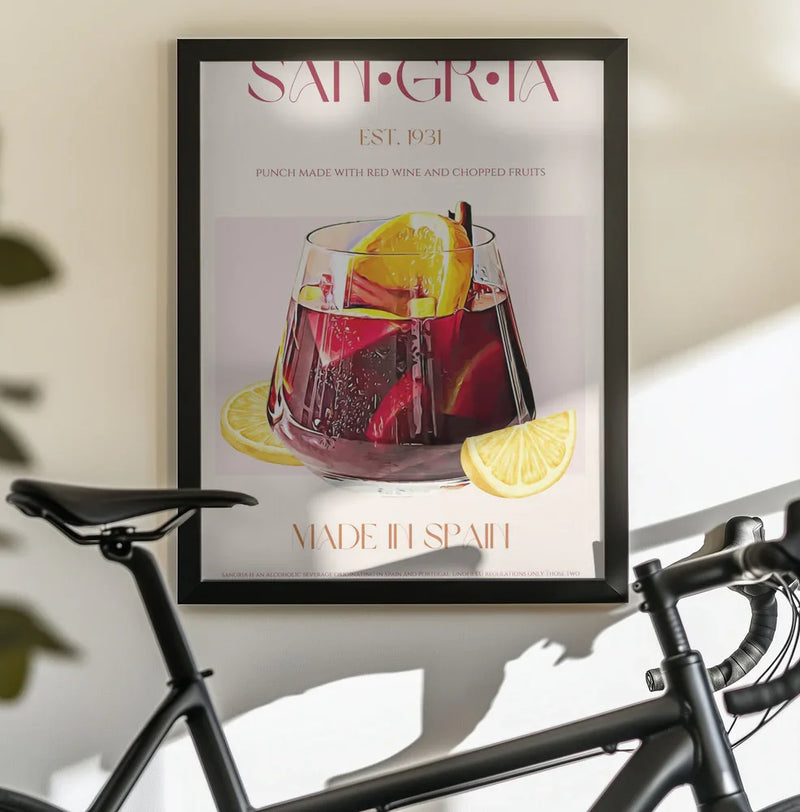 A Glass Filled With Red Wine - Nazma Khokhar Framed Art | Home or Office Art