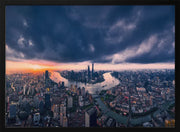Shanghai in the cloud - Vview Chen Framed Art | Home or Office Art