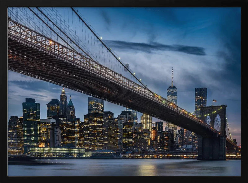 Manhattan from Dumbo - ILKER OZMEN Framed Art | Home or Office Art