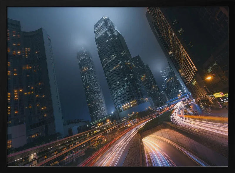 Driving Hong Kong - Javier de la Torre Framed Art | Home or Office Art