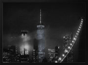 Night cityscape from the Brooklyn Bridge Framed Art Carlos Ramirez | Home or Office Art