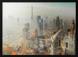 Twin Tower Framed Art Dubai Framed Art Carmine Chiriacò | Home or Office Art