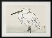 Snowy Egret - Kono Bairei Framed Art | Home or Office Art
