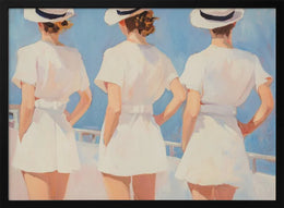 Retro Three Sailors - Melloi Art Prints Framed Art | Home or Office Art