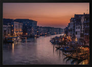 Venice Grand Canal at Sunset - Karen Deakin Framed Art | Home or Office Art