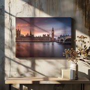 London Palace of Westminster Sunset - Merakiphotographer Framed Art | Home or Office Art