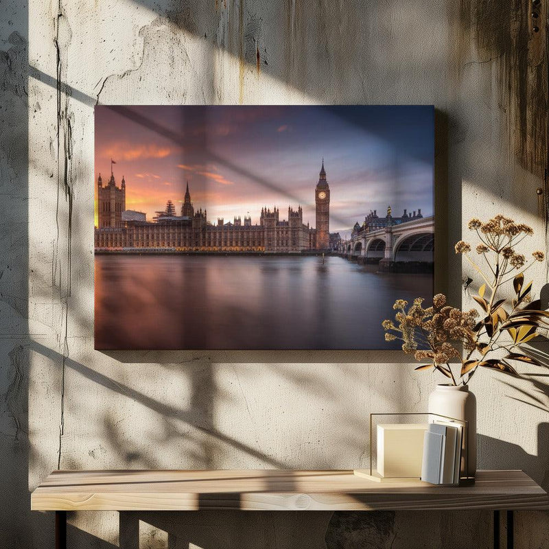 London Palace of Westminster Sunset - Merakiphotographer Framed Art | Home or Office Art